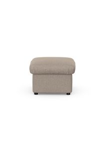 Hocker DOMO collection "Pegnitz", beige, B:60cm H:39cm T:60cm, 100% Polyester, Hocker, Hocker