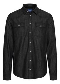 Jeanshemd Blend "Jeanshemd BHNantes", Herren, Gr. L, N-Gr, schwarz (denim schwarz), Obermaterial: 100% Baumwolle CO., Hemden Jeanshemd