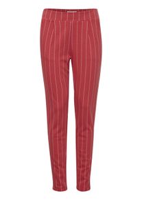 Stoffhose Ichi "Casual Hose IHRUTI", Damen, Gr. XL, N-Gr, rot (mineral rot), Obermaterial: 68% Viskose CV. 14% Polyester PES. 13% Polyamid PA. 5% Elasthan EL., Hosen Stoffhose