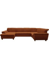Wohnlandschaft OTTO HOME "Egedal", rost, B:352cm H:81cm T:214cm, 90% Polyester, 10% Nylon, Sofas, Wohnlandschaft