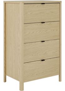 Hochkommode GAMI "IZADI", beige (eiche rookwood nachbildung), B:71cm H:116cm T:48cm, Spanplatte, Sideboards, Hochkommode, Ein praktischer und funktionaler Chiffonnier