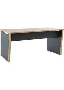 Schreibtisch GAMI "ITALIC", eiche bocage, anthrazit, anthrazit, eiche bocage nachbildung, B:140cm H:75cm T:80cm, Tische, Schreibtisch, Ein eleganter und funktionaler Schreibtisch