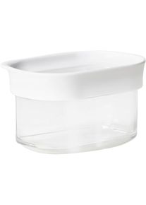 Vorratsdose Emsa "Optima", transparent, B:7,5cm H:6,5cm L:9,9cm, Kunststoff, Lebensmittelaufbewahrungsbeh&auml;lter, Vorratsdose, 0,18 Liter, rechteckig, frische Dichtung, rutschfeste Stapelr&auml;nder