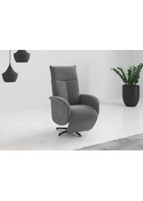Sit & More TV-Sessel SIT & MORE "Glendale", grau, B:75cm H:112cm T:82cm, 90% Polyester, 10% Polyamid, Sessel, TV-Sessel, wahlweise mit Aufstehhilfe, 2 Motoren und Akku