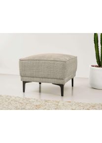 Hocker OTTO HOME "Oland Chenille Polsterhocker", grau (cream), B:56cm H:45cm T:58cm, 100% Polyester, Hocker, Hocker, passend zur Serie OLAND
