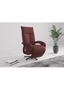 Sit & More TV-Sessel SIT & MORE "Amica, inkl. Kopfteilverstellung & Drehfunktion", merlot, B:74cm H:112cm T:82cm, Sessel, TV-Sessel, wahlweise mit 2 Motoren, Akku und Aufstehhilfe