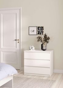 Kommode Home Affaire "Naia", wei&szlig;, B:77cm H:70,1cm T:50cm, Holzwerkstoff, Sideboards, Kommode, Modern, mehrere Farben,abgerundete Schubladenkanten auf Metallgleiter