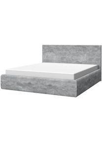 Bettgestell OTTO HOME "Invictus", grau, B:194cm H:105cm, Betten, Bettgestell, mit Lattenrost und Bettkasten