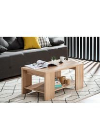 Couchtisch Home Affaire "Union", braun (sonoma), B:90,5cm H:41,5cm T:50,5cm, Tische, Couchtisch, mit Ablageboden