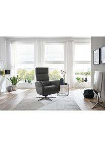 Relaxsessel DIE PLANBAR "PN-RS20038 mit Metallsternfu&szlig; inkl. Relaxfunktion und Kopfverstellung", grau (torro anthrazit), B:78cm H:109cm T:83cm, Sessel, Relaxsessel, 360 drehbar, mit Gasdruckverstellung