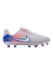 Nike Tiempo Legend 10 voetbalschoenen voor kinderen, voor harde ondergrond (Grijs/Blauw)