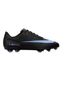 Nike Unisex voetbalschoenen voor volwassenen, Mercurial Firm Ground (ZWART/BLAUW)