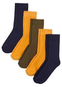 Termostrumpor f&ouml;r barn (5-pack) med ekologisk bomull - gr&ouml;n - storlek 31-34 - bonprix