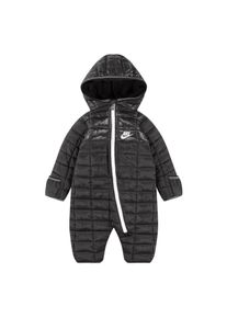 Nike Baby-sneeuwpak met capuchon, lange mouwen en geruit patroon (Zwart)