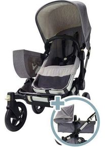 Bugaboo Donkey Mono Geschwisterwagen | grau