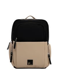 Rucksack SURI FREY "Rucksack SFY Karny", Damen, Gr. B/H/T: 31cm x 38cm x 12cm, schwarz (schwarz, kombi 150), Polyurethane, Rucks&auml;cke Rucksack