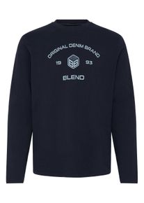 Langarmshirt Blend "Langarmshirt BHKarson", Herren, Gr. S, blau (salute), Obermaterial: 100% Baumwolle CO., Shirts Langarmshirt