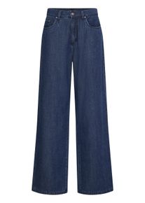 Regular-fit-Jeans Fransa "Jeans FRSUNNA", Damen, Gr. 40, N-Gr, blau (dunkelblau denim), Obermaterial: 60% Lyocell CLY. 20% Baumwolle CO. 20% Polyester PES., Jeans Regular-fit-Jeans