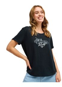 T-Shirt Roxy "Oceanwave Regular Slub", Damen, Gr. M, anthrazit, Obermaterial: 60% Baumwolle, 40% Polyester., Shirts T-Shirt