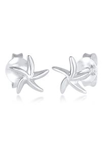 Paar Ohrstecker Elli "Ohrringe Seestern Meer Maritim Strand Filigran 925 Silber", silber, Ohrringe, Damen, ohne Stein, Silber 925 (Sterlingsilber), Paar Ohrstecker
