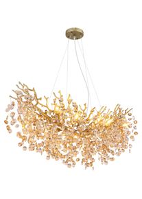 Queena Lustre Luminaires Globo Lighting Or, 10 lumi&egrave;res