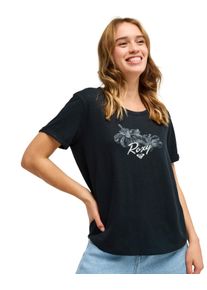 T-Shirt Roxy "Oceanwave Regular Slub", Damen, Gr. L, anthrazit, Obermaterial: 60% Baumwolle, 40% Polyester., Shirts T-Shirt