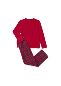 Tchibo - Flanel gyerekpizsama - nő - m&eacute;ret 158/164 - k&eacute;k/kock&aacute;s