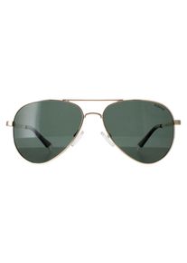 Polaroid PLD 6012/NEW PEF UC goud groen gepolariseerde zonnebril