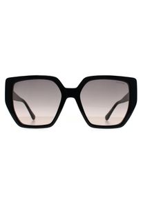 Guess GF6178 01B glanzende zwart roze bruine zonnebril