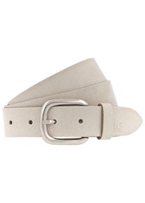 H.I.S. Lederg&uuml;rtel H.I.S, Damen, Gr. 95, beige (cremewei&szlig;), Rindsleder, unifarben, Basic, G&uuml;rtel Lederg&uuml;rtel, mit H.I.S Blindpr&auml;gung - NEU bis Gr. 125 verf&uuml;gbar