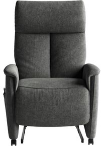 Sit & More TV-Sessel SIT & MORE "Cremona Comfort", grau (dunkelgrau), B:76cm H:110cm T:84cm, 100% Polyester, Sessel, TV-Sessel, wahlweise manuell oder elektrischer Funktion mit Akku