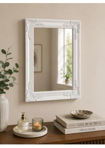 Spiegel OTTO HOME "King, in 3 Gr&ouml;&szlig;en, auch als Ganzk&ouml;rperspiegel", wei&szlig;, B:50cm H:60cm T:6cm, Glas, Spiegel, Spiegel, Wandspiegel mit aufwendigen Verzierungen