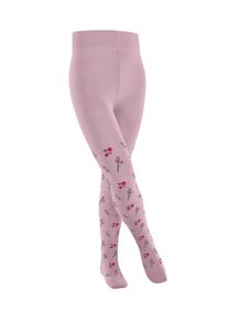 Feinstrumpfhose Falke "Little Flowers", M&auml;dchen, Gr. 80-92, rosa (thulit (8663)), Obermaterial: 82% Baumwolle CO. 15% Polyamid PA. 3% Elasthan EL., Strumpfhosen Feinstrumpfhose
