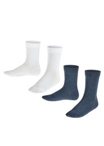 Socken Falke "Happy 2-Pack", M&auml;dchen, Gr. 23-26, bunt (sortiment (0040)), Obermaterial: 80% Baumwolle CO. 18% Polyamid PA. 2% Elasthan EL., Socken Socken