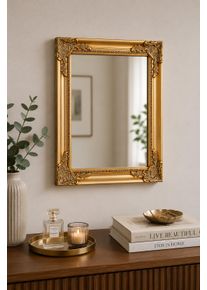 Spiegel OTTO HOME "King, in 3 Gr&ouml;&szlig;en, auch als Ganzk&ouml;rperspiegel", gold, B:50cm H:60cm T:6cm, Glas, Spiegel, Spiegel, Wandspiegel mit aufwendigen Verzierungen