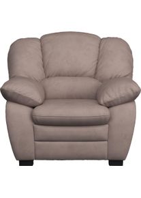 Sessel COTTA "SESSEL", mud, B:109cm H:88cm T:92cm, 100% Polyester, Sessel, Sessel, Polstergarnitur, auch als Set erh&auml;ltlich