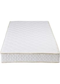 Bonnellfederkernmatratze Woood "Bonell mit Anti-Allergie 4-Rollen-Bonellfederkern, B90 x T200 x H17 cm", wei&szlig;, B:200cm H:18cm L:18cm, Bezug: 100% Polyester, Matratzen, Bonnellfederkernmatratze, Tragkraft 90 kg, Leichte Luxus-Komfortmatratze, pfleigleicht
