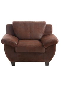 Sessel Home Affaire "Yesterday bequeme Armlehnen und R&uuml;ckenpolster, Breite 108cm, Holzfu&szlig;", braun (mocca), B:108cm H:80cm T:91cm, Primabelle-Microfaser (100% Polyester);Struktur (100% Polyester);Antikleder-Optik Melrose (100% Polyester), Sessel, Sessel, in 3 Bezugsqualit&auml;ten