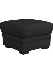 Hocker COTTA "Marcus", schwarz, B:68cm H:45cm T:68cm, 64% Polyurethan, 25% Polyester, 11% Baumwolle, Hocker, Hocker, mit Stauraum