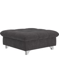 Hocker COTTA "Gemini, B: 108 cm", schwarz, Struktur fein, Hocker, Hocker, mit Metallf&uuml;&szlig;e