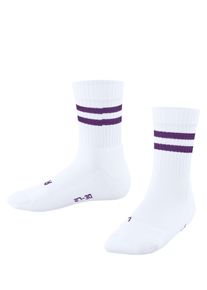 Socken Falke "Dynamic", M&auml;dchen, Gr. 23-26, wei&szlig; (wei&szlig; (2002)), Obermaterial: 90% Baumwolle CO. 9% Polyamid PA. 1% Elasthan EL., Socken Socken