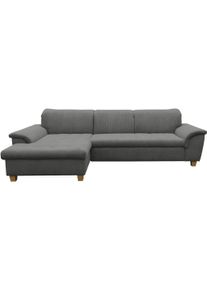 Ecksofa OTTO HOME, grau (dunkelgrau), B:279cm H:81cm T:162cm, 90% Polyester, 10% Nylon, Sofas, Ecksofa
