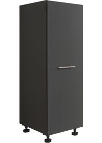 Stauraumschrank LAUNDREEZY "LAUNDREEZY LDG50", grau (anthrazit), B:50cm H:162cm T:67,5cm, Schr&auml;nke, Stauraumschrank, Breite 50 cm, h&ouml;henverstellb.F&uuml;&szlig;e, Soft-Close-Funktion,3 Einlegeb&ouml;den