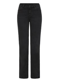 Regular-fit-Jeans Pulz Jeans "Jeans PZBECCA", Damen, Gr. 34, L&auml;nge 30, schwarz (schwarz denim), Obermaterial: 82% Baumwolle CO. 16% Polyester PES. 2% Elasthan EL., Jeans Regular-fit-Jeans