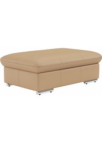 Sit & More Polsterhocker SIT & MORE "Valantine, B: 101 cm", braun (cappuccino), B:102cm H:43cm T:68cm, Hocker, Polsterhocker, individuell zu kombinieren