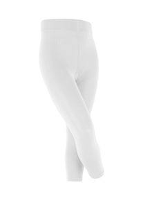 Feinstrumpfleggings Falke "Cotton Touch", M&auml;dchen, Gr. 122-128, wei&szlig; (wei&szlig; (2000)), Obermaterial: 55% Baumwolle CO. 37% Polyamid PA. 8% Elasthan EL., Strumpfhosen Feinstrumpfleggings