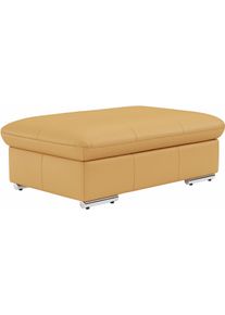 Sit & More Polsterhocker SIT & MORE "Valantine, B: 101 cm", gelb (curry), B:102cm H:43cm T:68cm, Hocker, Polsterhocker, individuell zu kombinieren