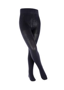 Feinstrumpfhose Falke "Family", M&auml;dchen, Gr. 134-146, blau (schwarzmarine (6170)), Obermaterial: 94% Baumwolle CO. 4% Polyamid PA. 2% Elasthan EL., Strumpfhosen Feinstrumpfhose