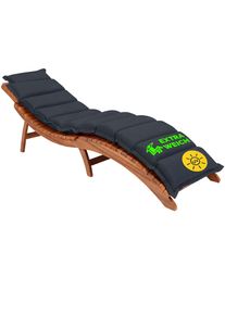 Detex Auflage Sonnenliege Anthrazit 183x56x7cm