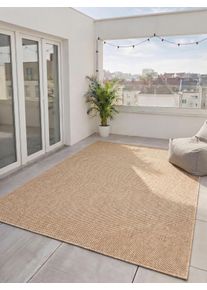 benuta Basic In- & Outdoor Rug Iowa Beige 120x170 cm - Modern Short Pile Rugs for Every Room